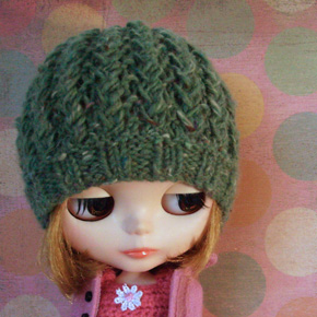 Handsomely Tweedy Hat for Blythe dolls variation